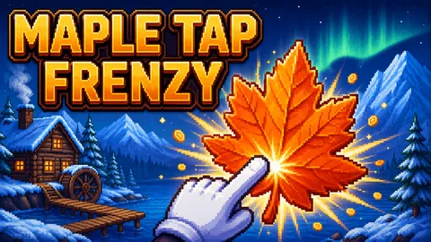 Maple Tap Frenzy cover art: a retro idle clicker about maple syrup